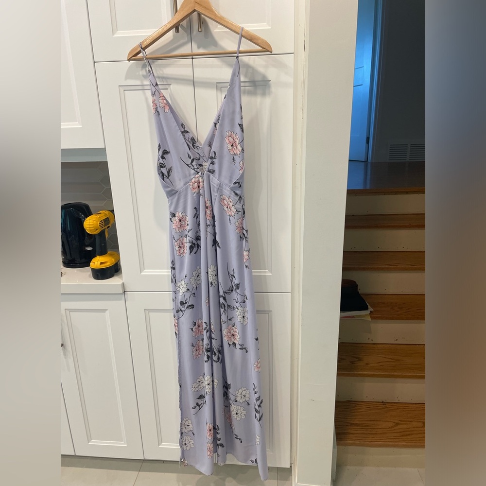 LUSH floral summer semi formal dress
